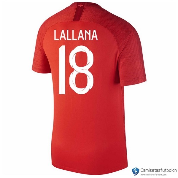 Camiseta Seleccion Inglaterra Segunda equipo Lallana 2018 Rojo
